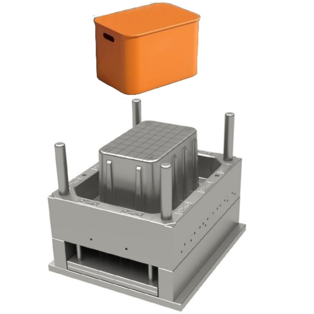 Large Storage Plastic Paint Bucket Inject Mould Taizhou Huangyan Manufacturer