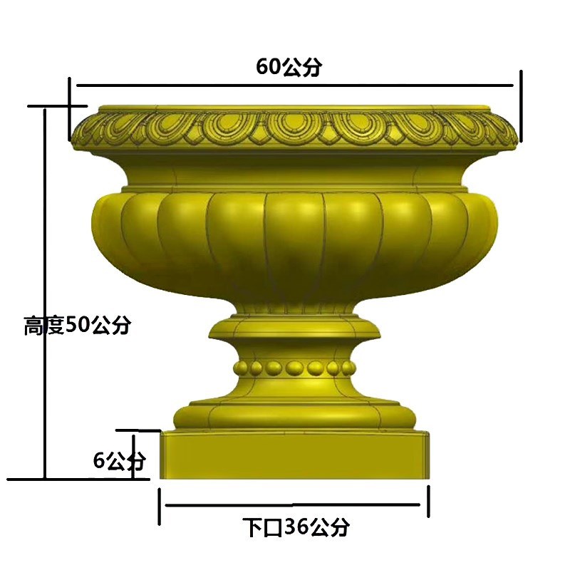 European Style Succulent Plastic Injection Moulding Flower Pot Mold