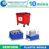 Customized Plastic Outdoor Dustbin Waste Container Injection Mold for Sale