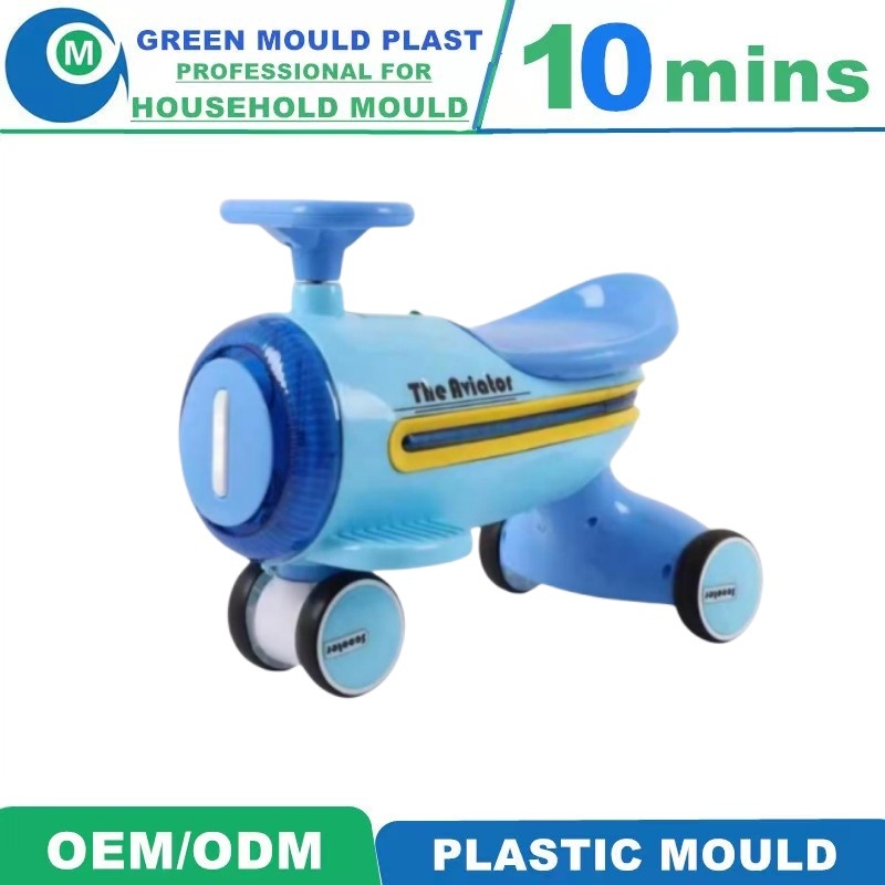 Plastic Children Scooter Mould Swing Car Baby Electric Bike Car Ride Injection Mould Factory
