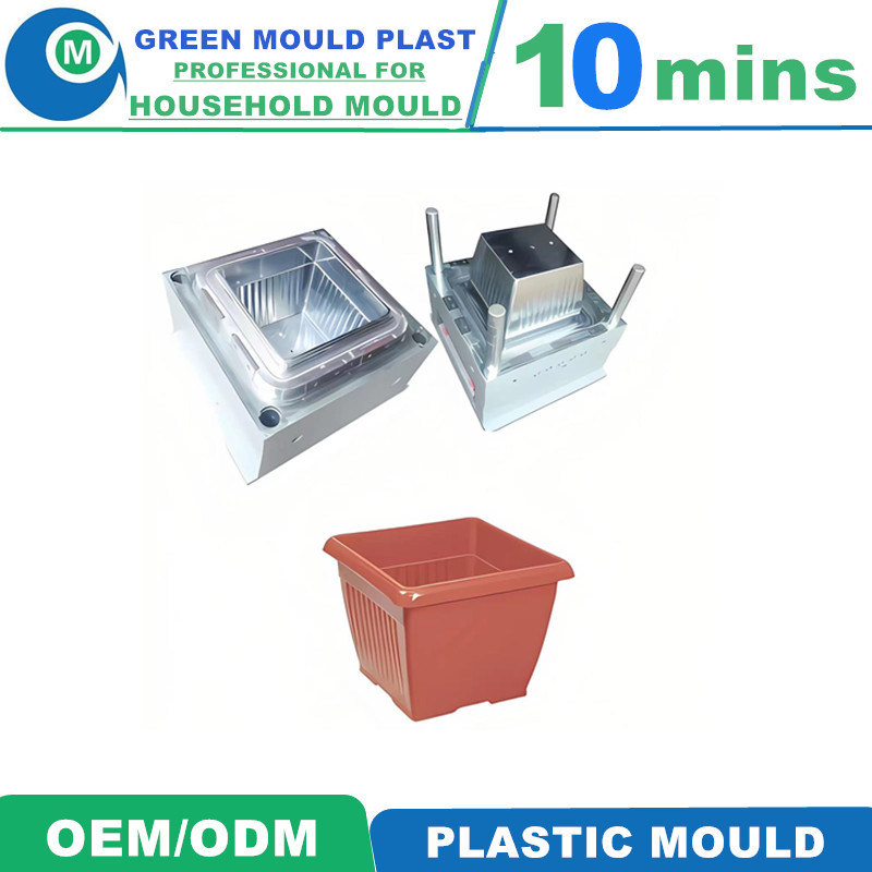 Customized Professional Supplier High Polishment Injection Flower Pot Plastic Mould