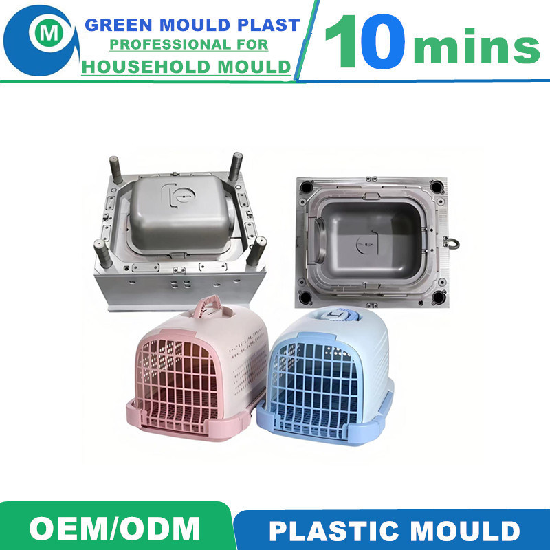 Portable Airline Pet Transport Box Durable Plastic Mould/Mold Travel Carrier for Small Animals Cats Dogs