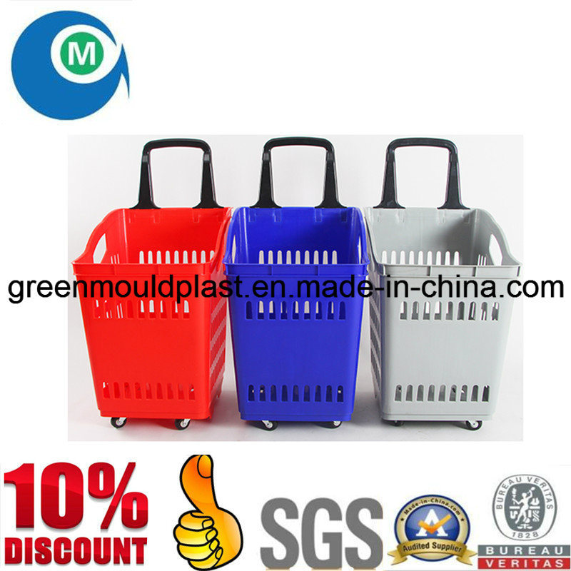 Daily Used Automatic Injection Supermarket Plastic Shopping Basket Mould