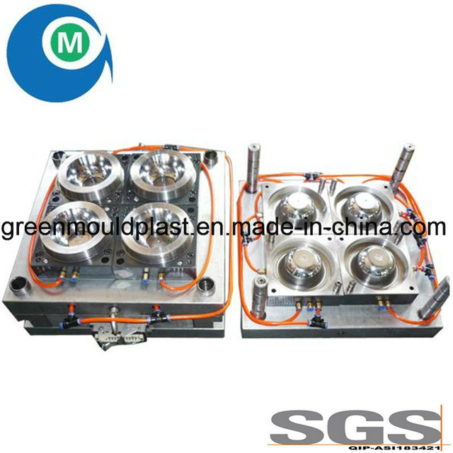 500ml 1L Tempered Evident Thin Wall Clear PP Food Container Ice Cream Yogurt Honey Iml Plastic Bucket Tub Mould Maker