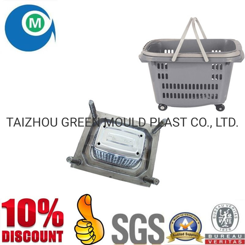 Factory Custom Plastic Basket Mould Plastic Injection Mold for Shopping Basket