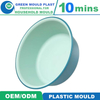 No Flash Step Scratch Mix Material Injection Plastic PP Basin Mould