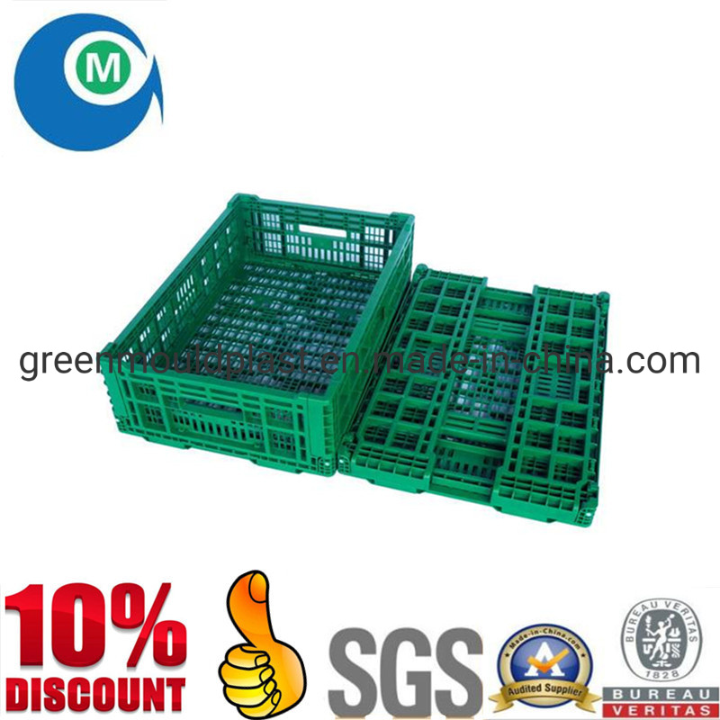 Plastic Turnover Box Mold Injection Folding Crate Mould