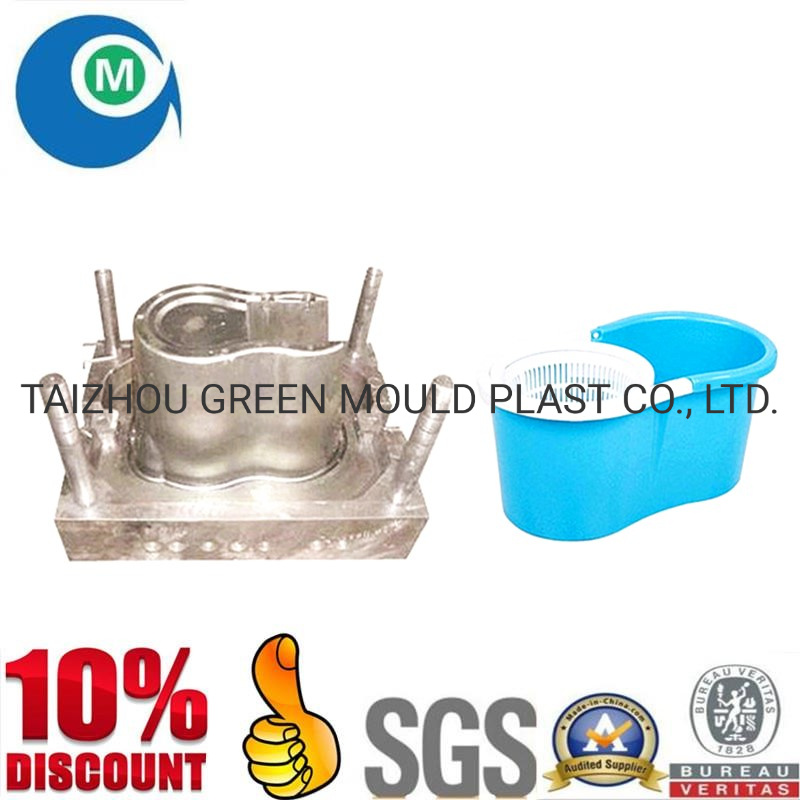 Custom Plastic Injection Mop Bucket Mould Making Factory for ABS PP PA PE PS PC POM Material