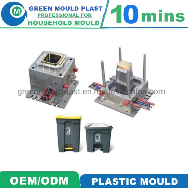 50L and 100L OEM Injection Plastic Dustbin Mould