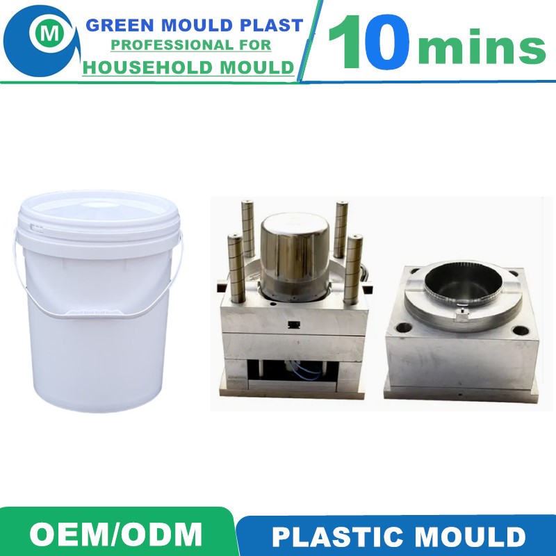 High Grade Domestic Plastic Paint Bucket Molds With Diverse Styles