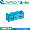 High Precision Hot Runner PP Heavy Duty Stackable Plastic Storage Crate Injection Mould