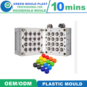 Multi Cavity Hot Runner PP Plastic Screw Bottle Cap Closure Injection Mould
