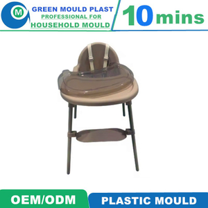 High Precision Hot Runner PP Plastic Baby Feeding High Chair Injection Mould 