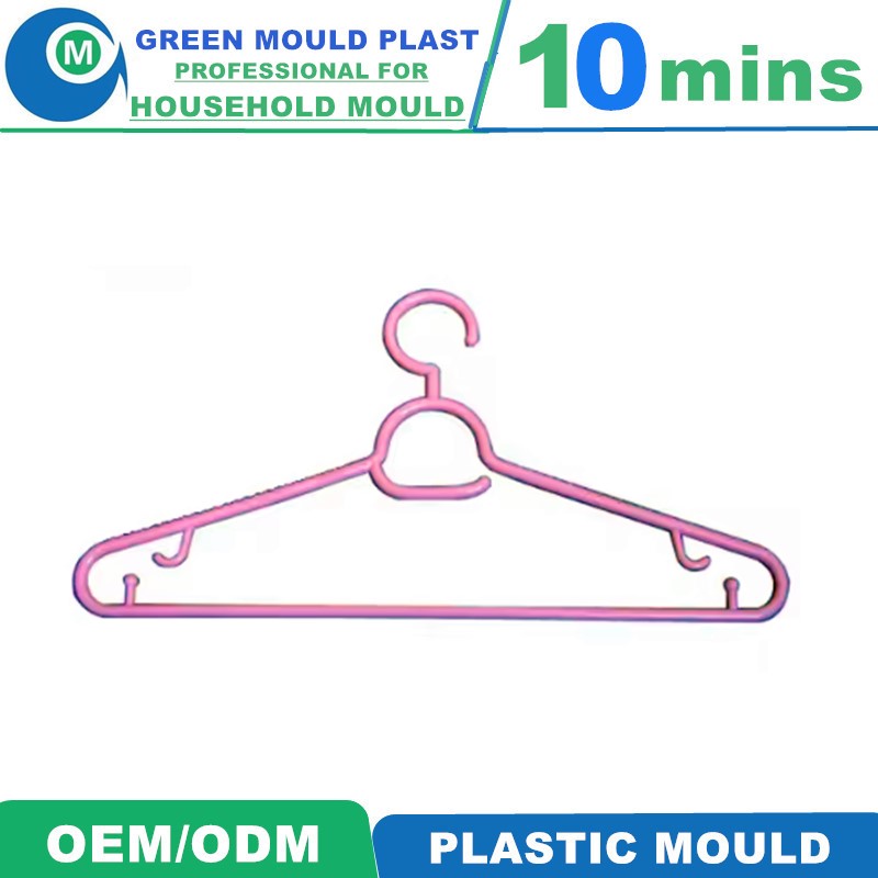 Multi Cavity Hot Runner PP Plastic Clothes Hanger Garment Hanger Injection Mould