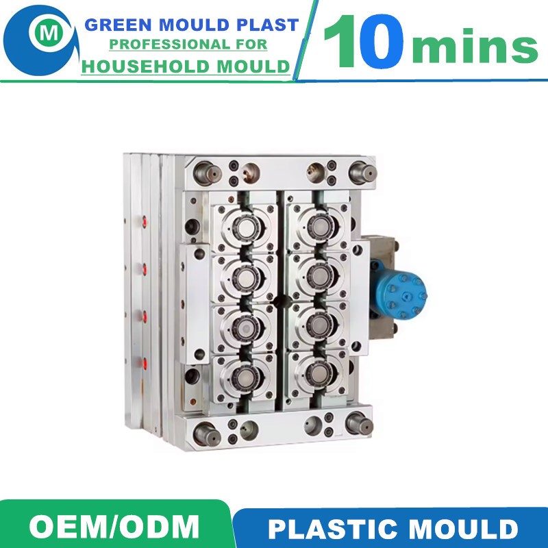 Multi Cavity Hot Runner PP Plastic Screw Bottle Cap Closure Injection Mould